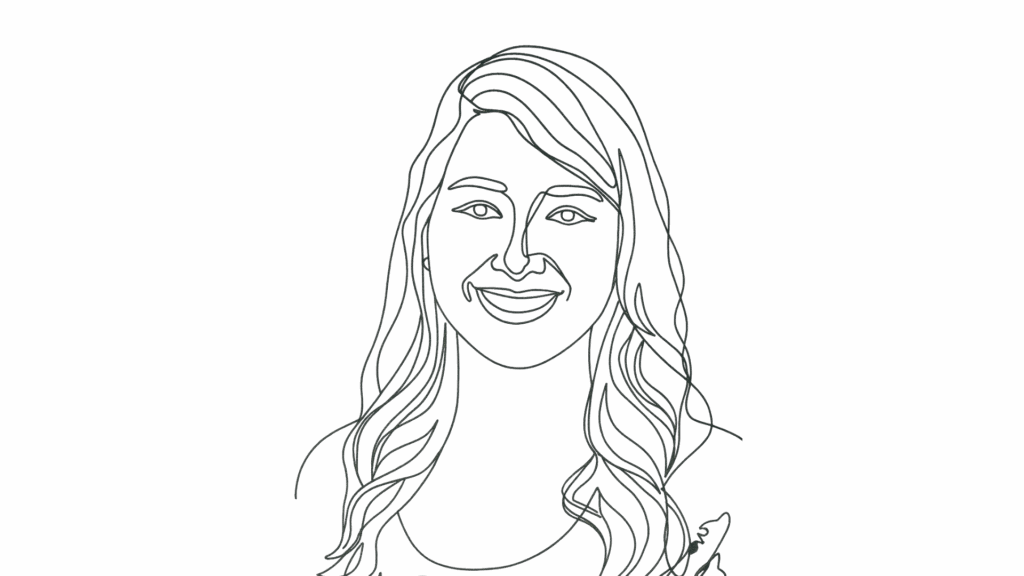 Julie's line art avatar